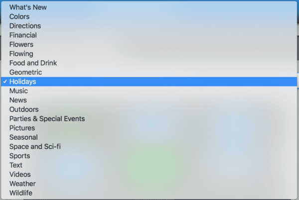 Slide Background Categories
