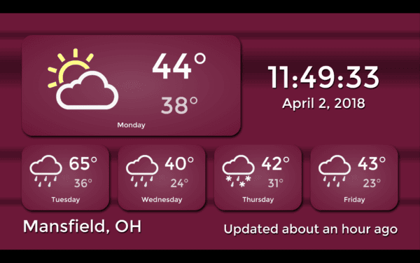Retriever Weather Clock