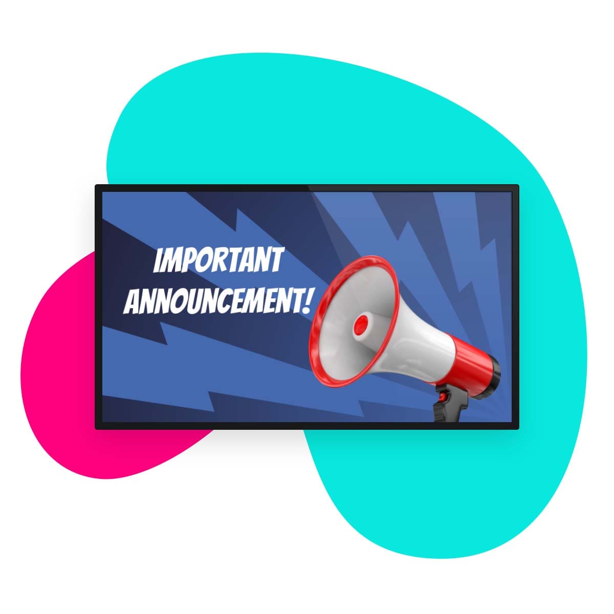 Digital announcement display